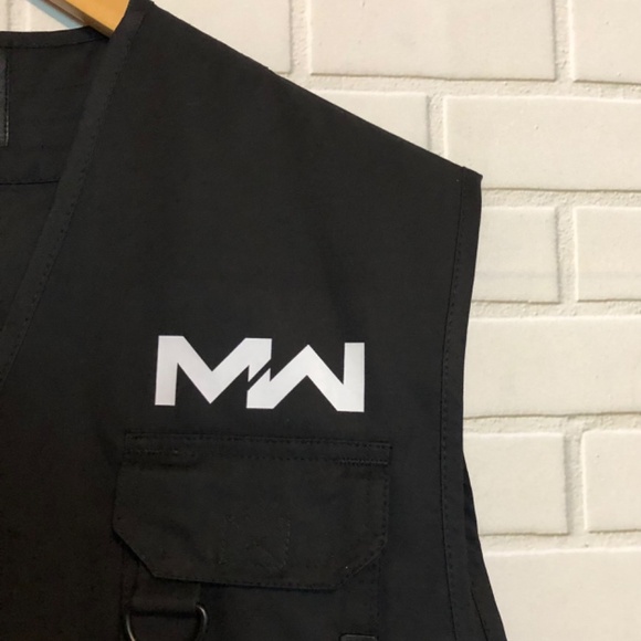 New Call of Duty Modern Warfare Activision Black DRKN Military Army Vest L-XL - Picture 6 of 12